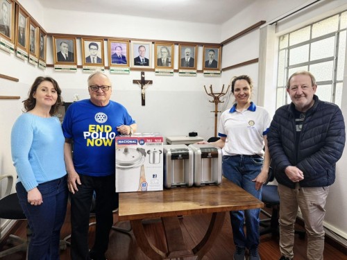 O Hospital São Roque recebeu uma doação do Rotary Clube de Getúlio Vargas 